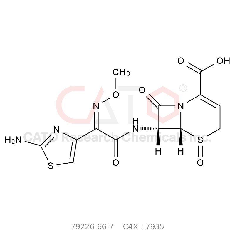 CAS No.:79226-66-7,(Z)-Ceftizoxime Oxide Impurity 1