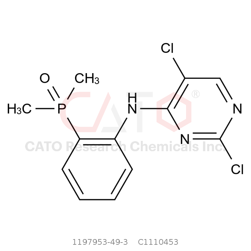 CAS No.:1197953-49-3,[2-[(2,5-Dichloro-4-pyrimidinyl)amino]phenyl]dimethylphosphine Oxide