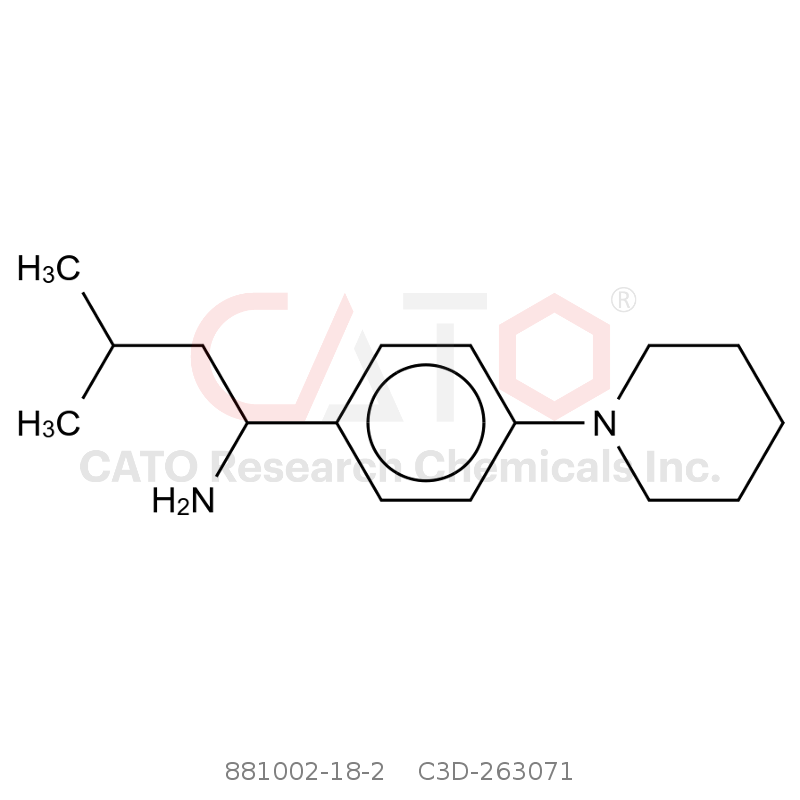 CAS No.:881002-18-2,3-methyl-1-(4-(piperidin-1-yl)phenyl)butan-1-amine