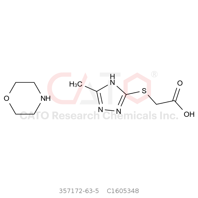 CAS No.:357172-63-5,吗啉2-((5-甲基-1H-1,2,4-三唑-3-基)硫代)乙酸酯