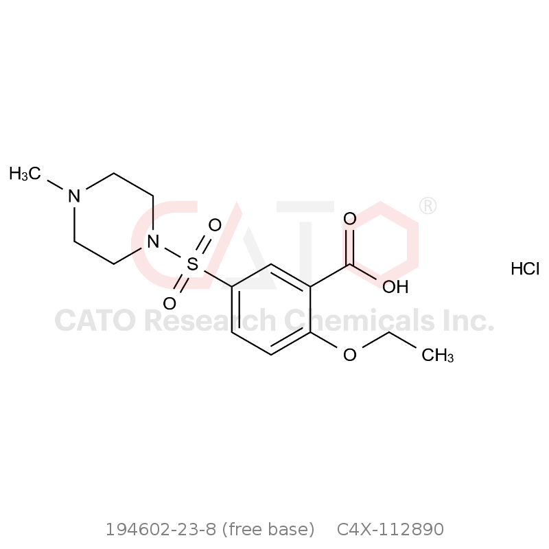 CAS No.:194602-23-8 (free base),Sildenafil Impurity 90