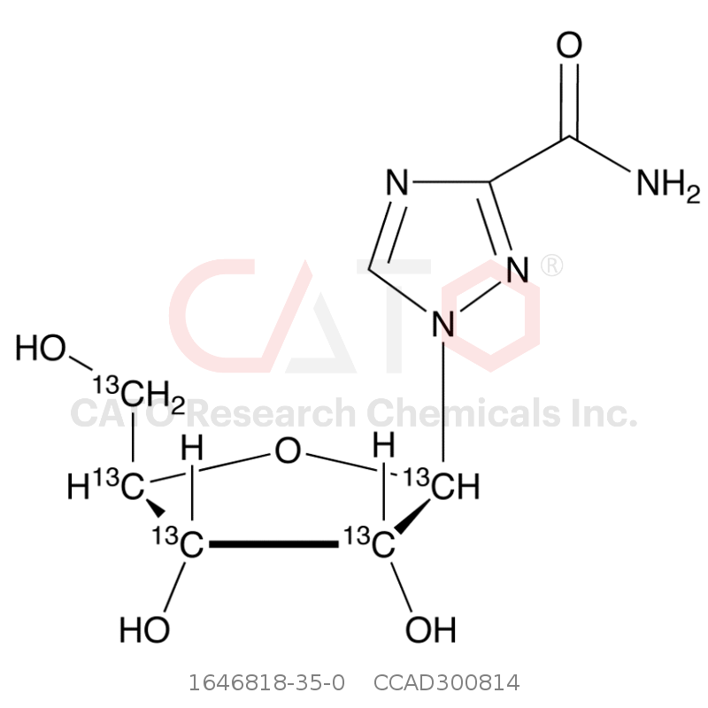CAS No.:1646818-35-0,Ribavirin-13C5