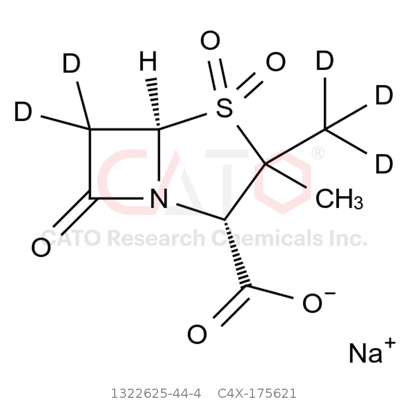 CAS No.:1322625-44-4,Sulbactam-d5 Sodium Salt (Major)