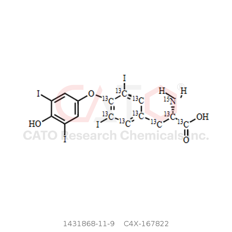 CAS No.:1431868-11-9,左甲状腺素EP杂质A-13C9-15N