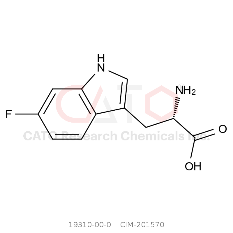 CAS No.:19310-00-0,(S)-2-Amino-3-(6-fluoro-1H-indol-3-yl)propanoic acid