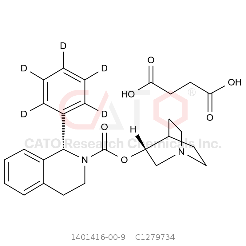 CAS No.:1401416-00-9,Solifenacin-d5 Succinate
