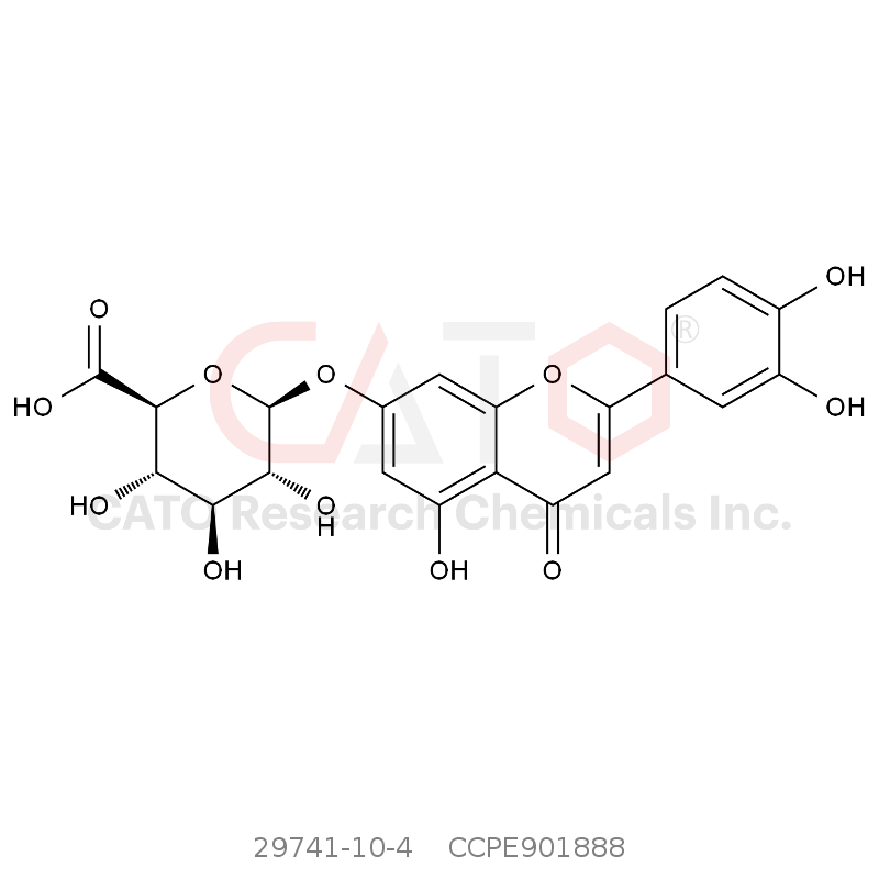 CAS No.:29741-10-4,木犀草素-7-O-葡萄糖醛酸苷