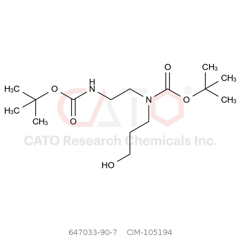 CAS No.:647033-90-7,Tert-butyl (2-((tert-butoxycarbonyl)amino)ethyl)(3-hydroxypropyl)carbamate