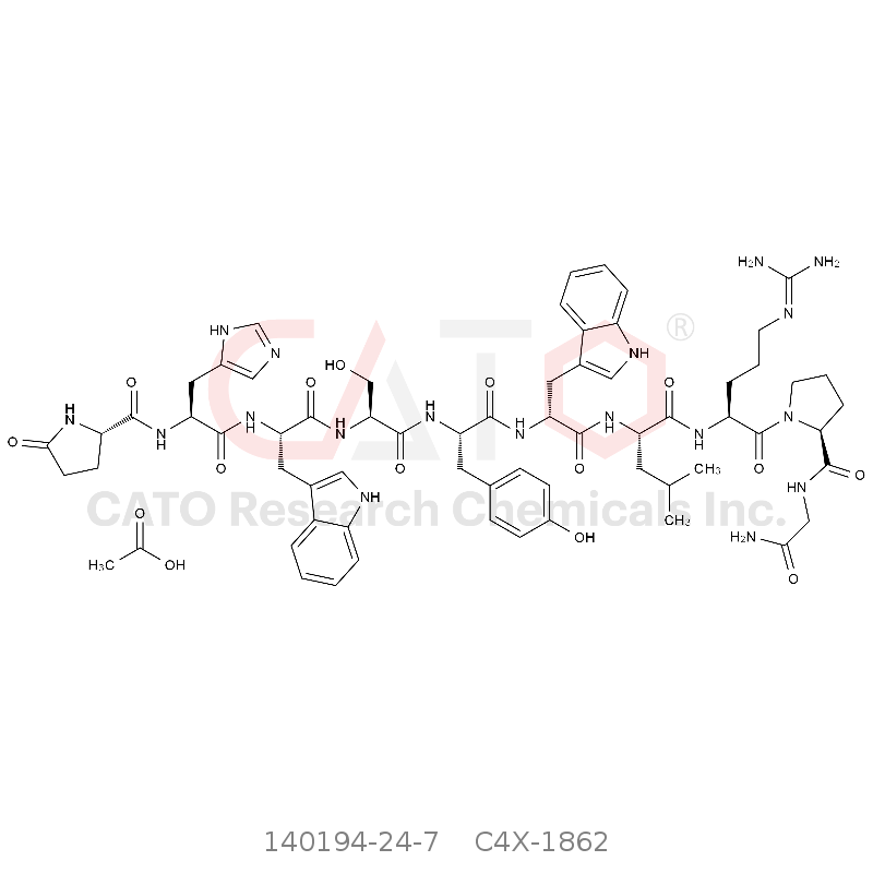 CAS No.:140194-24-7,醋酸曲普瑞林
