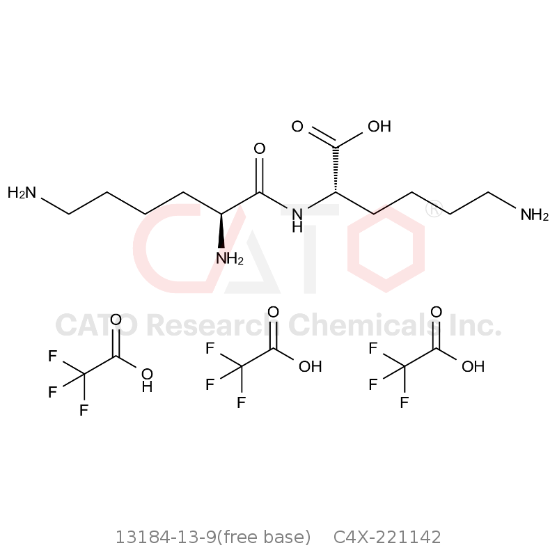CAS No.:13184-13-9(free base),Lysine Impurity 16 3*TFA Salt