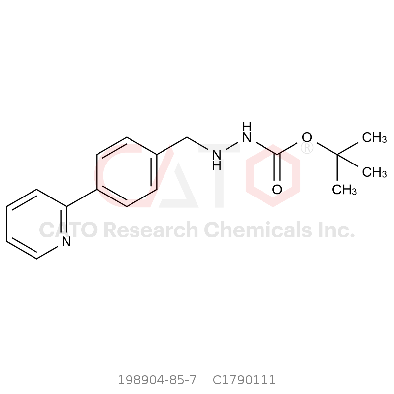 CAS No.:198904-85-7,tert-Butyl 2-[[4-pyridin-2-ylphenyl]methyl]hydrazinecarboxylate