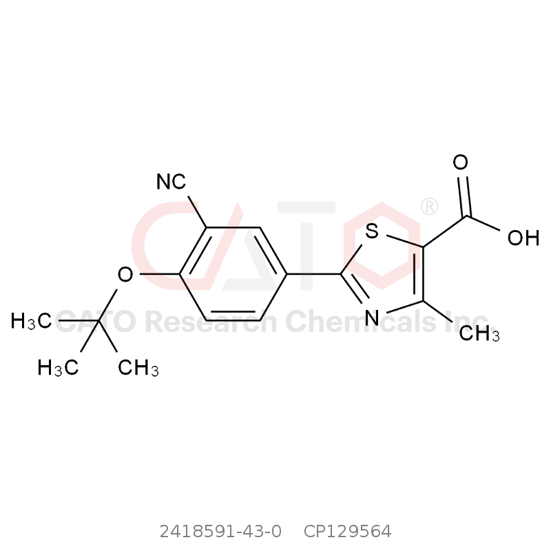 CAS No.:2418591-43-0,Febuxostat t-Butyl Ether Acid Impurity