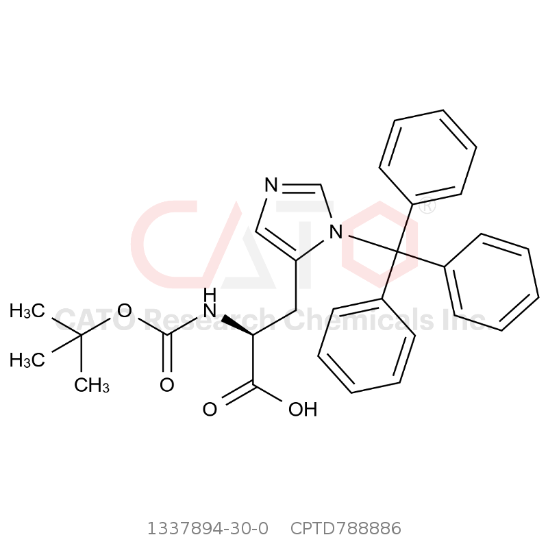 CAS No.:1337894-30-0,N-(tert-butoxycarbonyl)-N-trityl-L-histidine