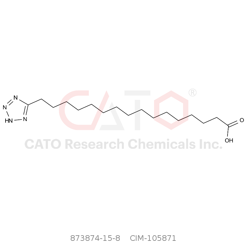 CAS No.:873874-15-8,16-(2H-Tetrazol-5-yl)hexadecanoic acid