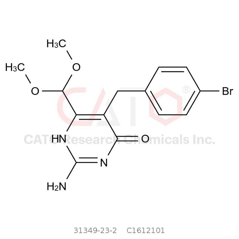 CAS No.:31349-23-2,2-氨基-5-(4-溴苄基)-6-(二甲氧基甲基)嘧啶-4(1H)-酮