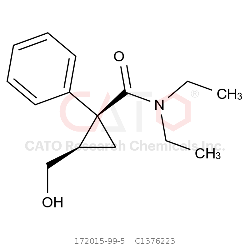 CAS No.:172015-99-5,(1S,2R)-N,N-diethyl-2-(hydroxymethyl)-1-phenylcyclopropane-1-carboxamide