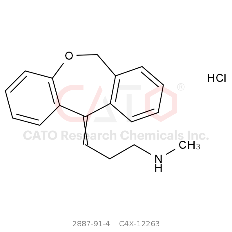 CAS No.:2887-91-4,去甲基多塞平HCl（去甲氧西平HCl，Z和E异构体的混合物）