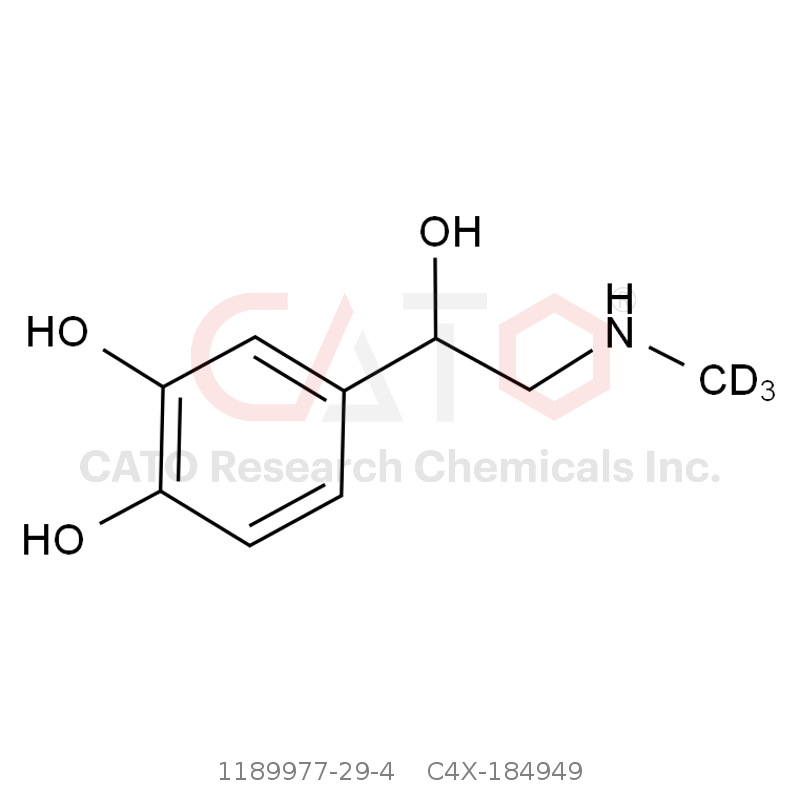 CAS No.:1189977-29-4,rac-肾上腺素-d3