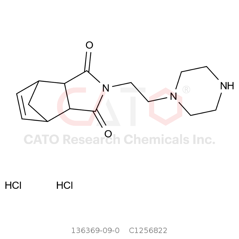 CAS No.:136369-09-0,2-(2-Piperazin-1-ylethyl)-3a,4,7,7a-tetrahydro-1H-4,7-methanoisoindole-1,3-dione dihydrochloride