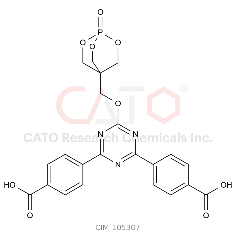 4,4'-(6-((1-Oxido-2,6,7-trioxa-1-phosphabicyclo[2.2.2]octan-4-yl)methoxy)-1,3,5-triazine-2,4-diyl)dibenzoic acid