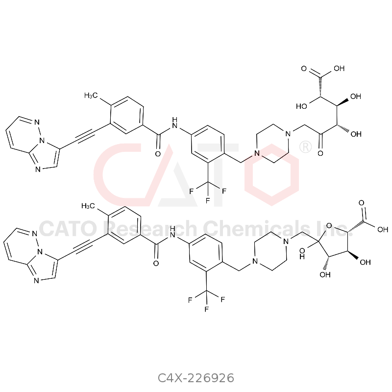 Ponatinib Metabolite AP-24567 N-Glucuronide (Amadori Rearrangement Product)