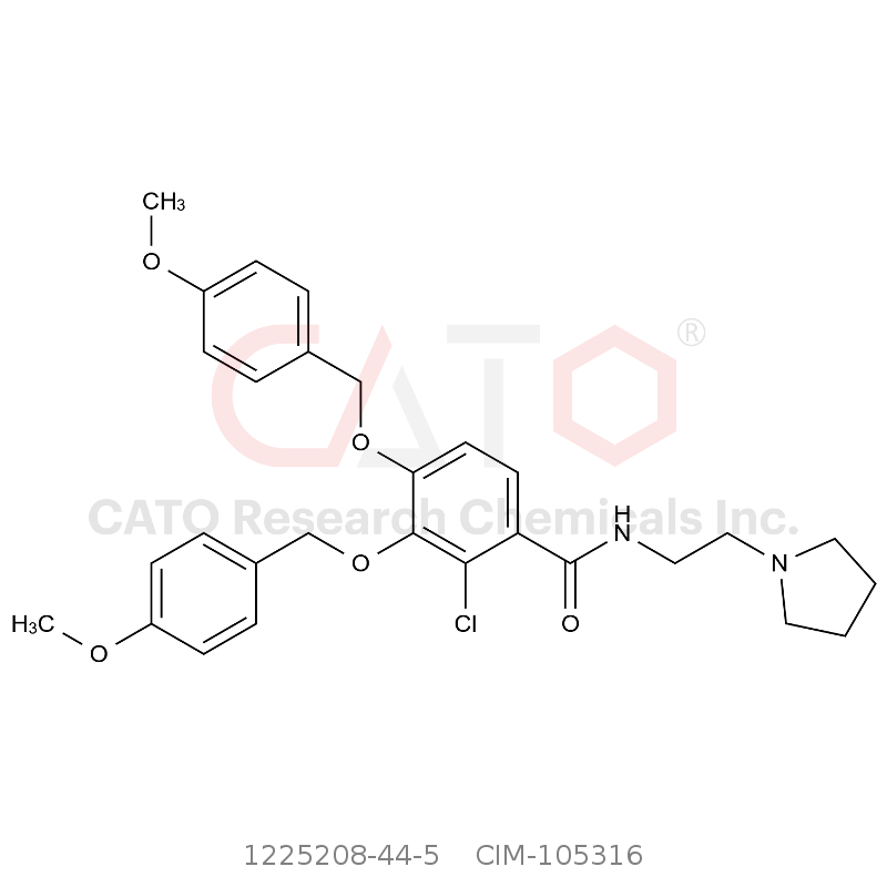 CAS No.:1225208-44-5,2-Chloro-3,4-bis((4-methoxybenzyl)oxy)-N-(2-(pyrrolidin-1-yl)ethyl)benzamide