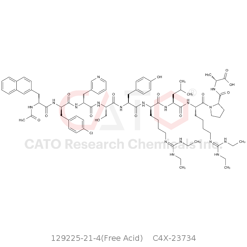 CAS No.:129225-21-4(Free Acid),10-D丙氨酸加尼瑞克