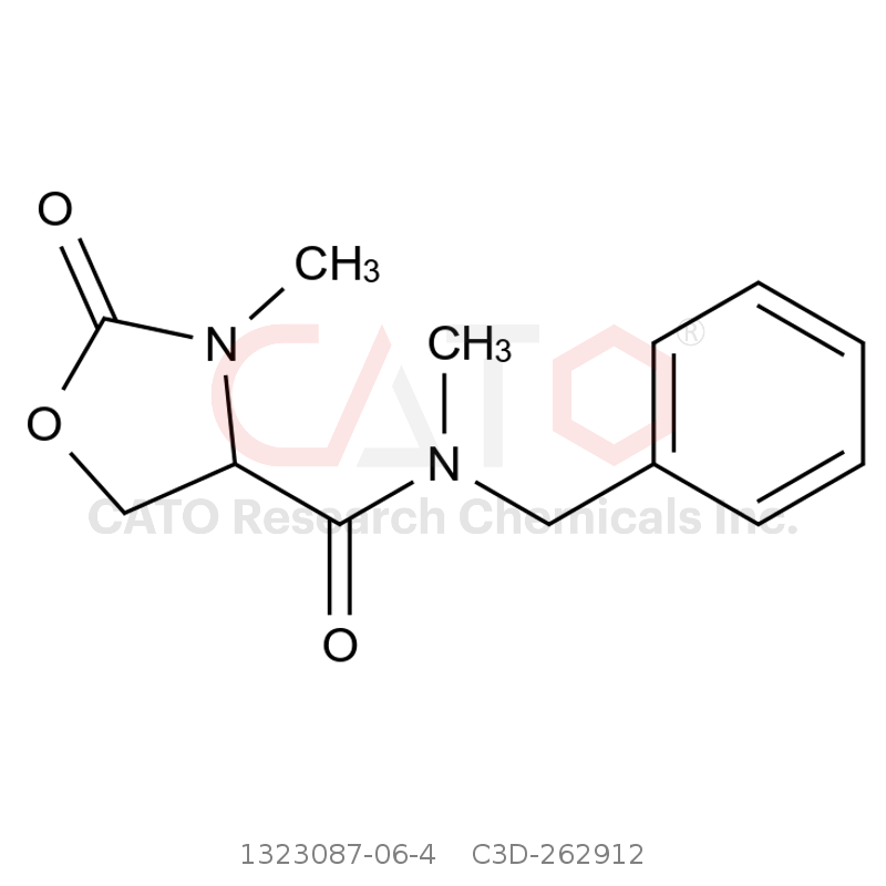 CAS No.:1323087-06-4,N,3-Dimethyl-2-oxo-N-(phenylmethyl)-4-oxazolidinecarboxamide