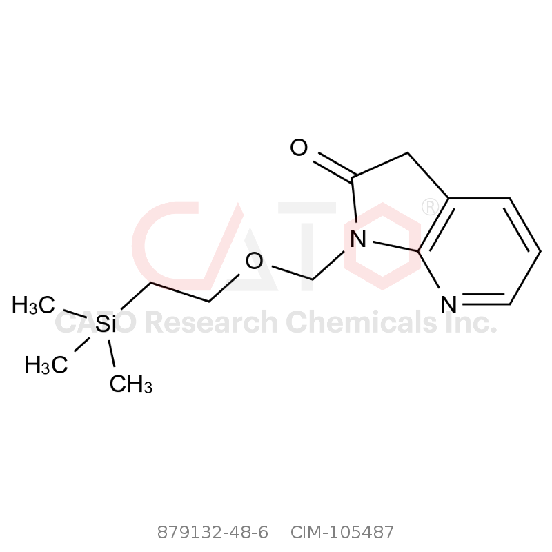 CAS No.:879132-48-6,1-[[2-(Trimethylsilyl)ethoxy]methyl]-1H-pyrrolo[2,3-b]pyridin-2(3H)-one