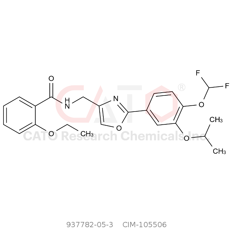 CAS No.:937782-05-3,N-((2-(4-(difluoromethoxy)-3-isopropoxyphenyl)oxazol-4-yl)methyl)-2-ethoxybenzamide
