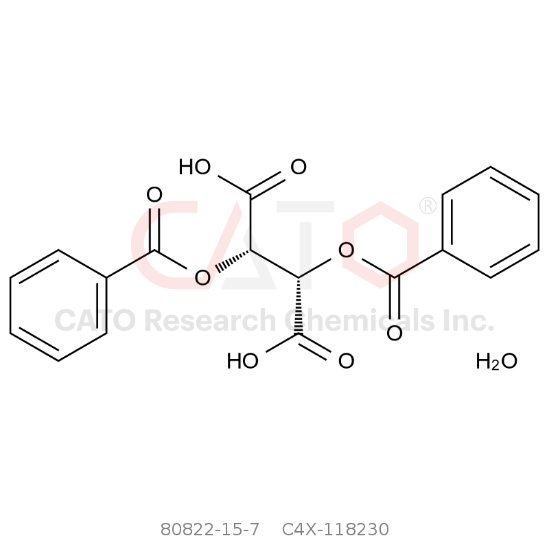 CAS No.:80822-15-7,(+)-Dibenzoyl-D-tartaric acid monohydrate