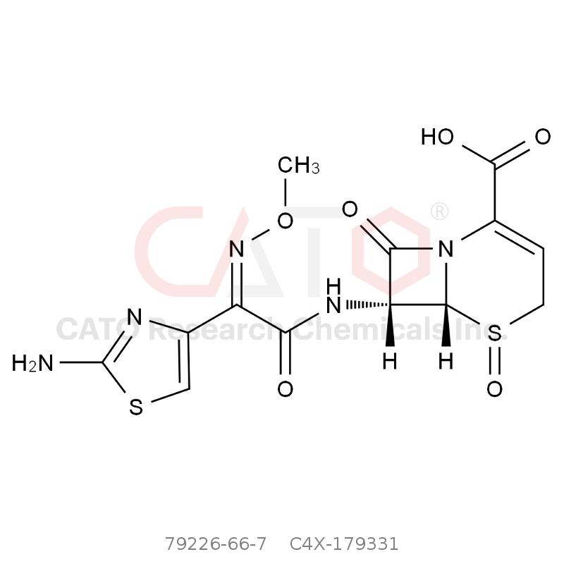 CAS No.:79226-66-7,(Z)-Ceftizoxime Oxide Impurity 2