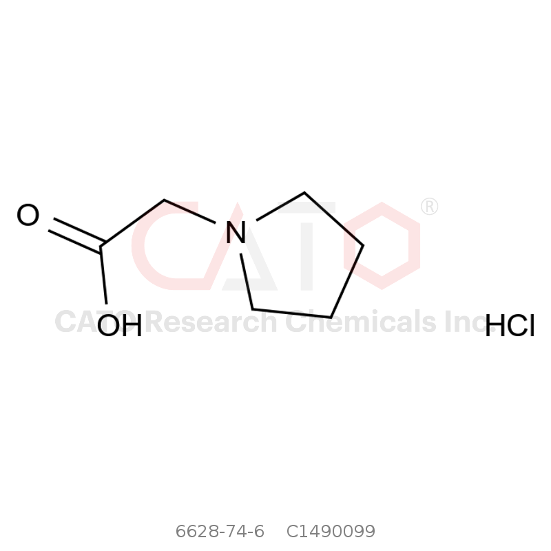 CAS No.:6628-74-6,(Pyrrolidin-1-yl)acetic acid hydrochloride