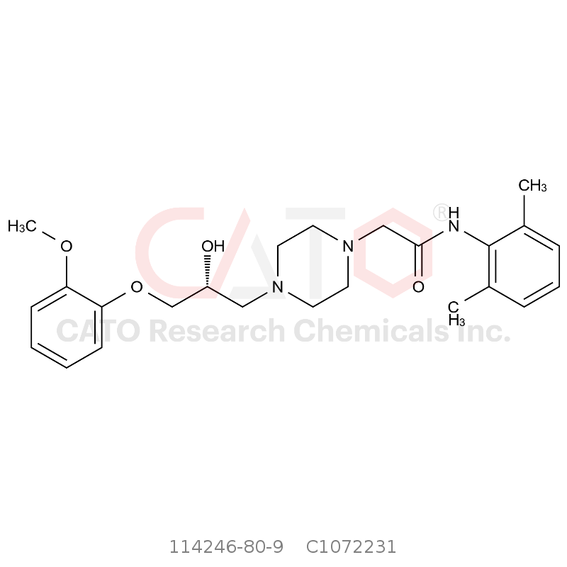 CAS No.:114246-80-9,(R)-Ranolazine