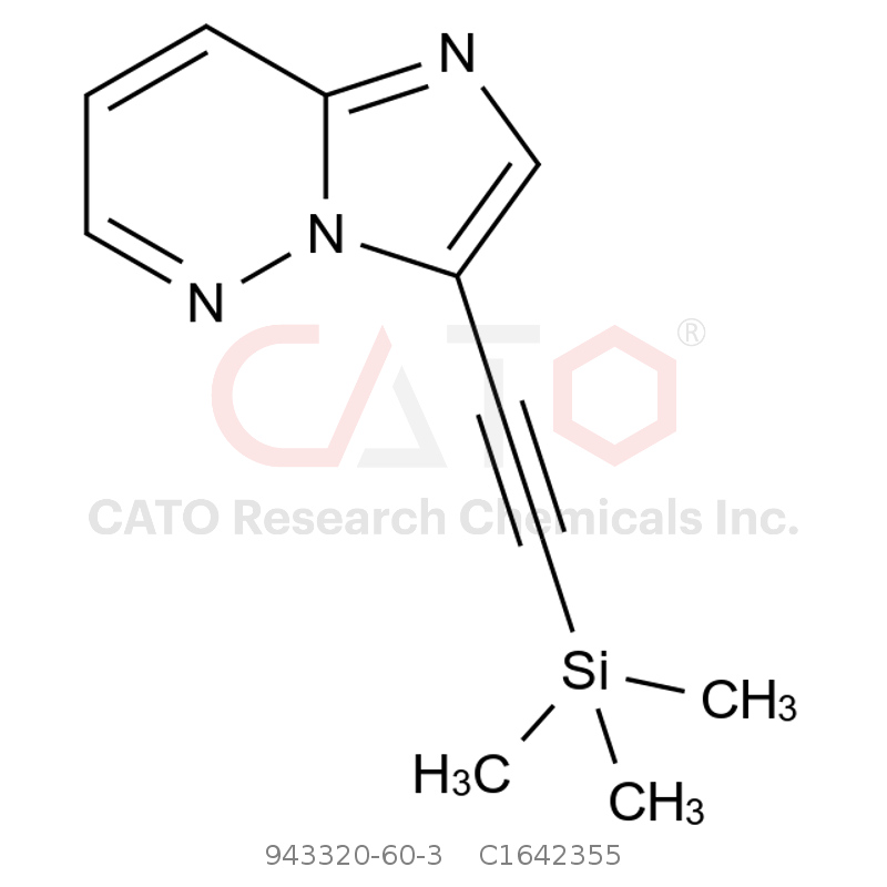 CAS No.:943320-60-3,3-((Trimethylsilyl)ethynyl)imidazo[1,2-b]pyridazine
