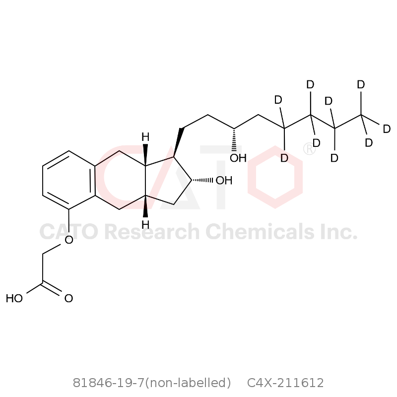 CAS No.:81846-19-7(non-labelled),Treprostinil-d9