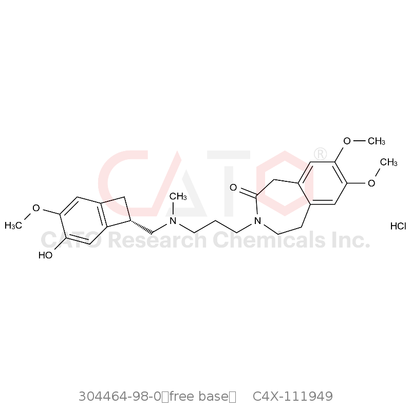 CAS No.:304464-98-0（free base）,Ivabradine Impurity 49