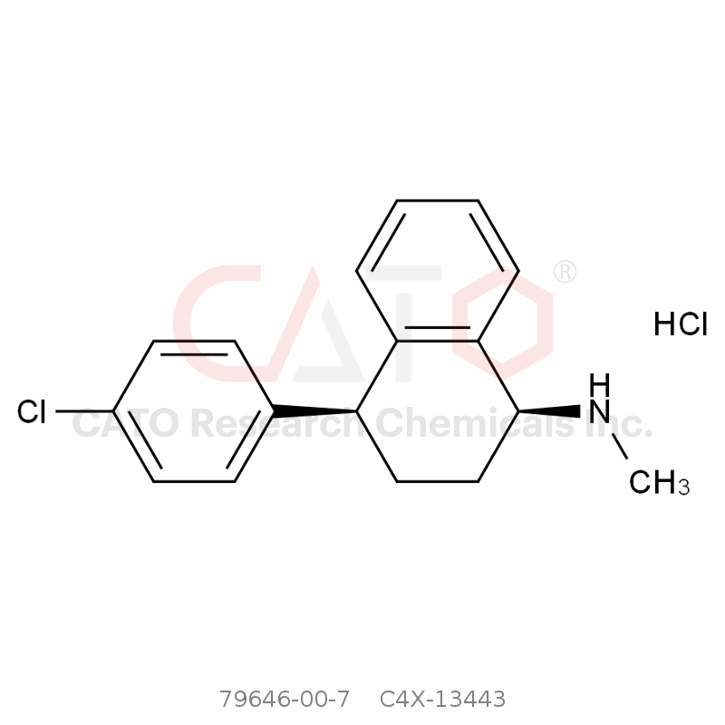 CAS No.:79646-00-7,舍曲林EP杂质C盐酸盐（1S,4S-异构体）