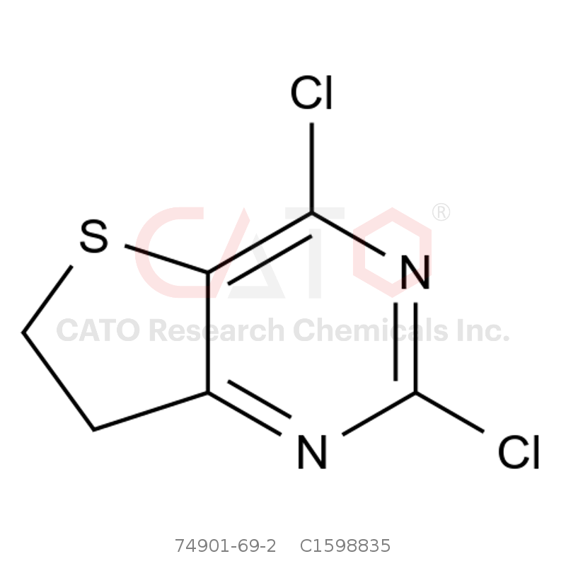 CAS No.:74901-69-2,2,4-Dichloro-6,7-dihydrothieno[3,2-d]pyrimidine