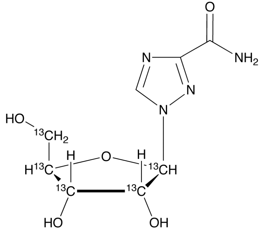 利巴韦林-13C5 Ribavirin-13C5 CAS 1646818-35-0 结构式 Chemical Structure