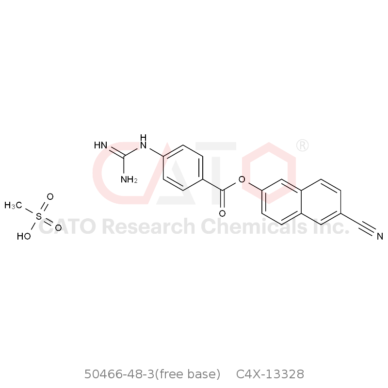 CAS No.:50466-48-3(free base),萘莫司他杂质8