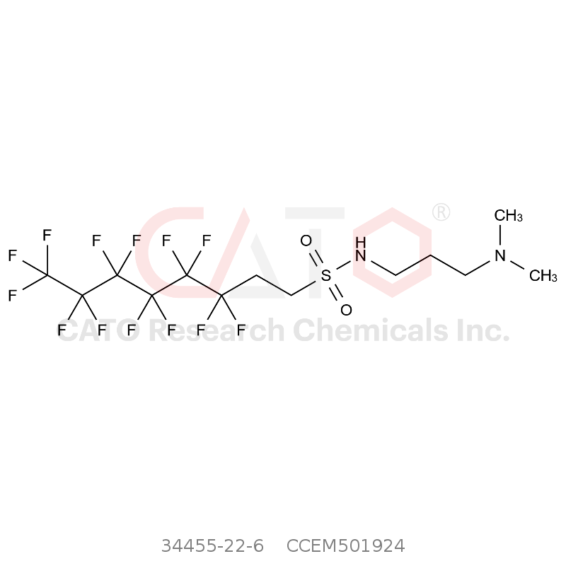 CAS No.:34455-22-6,N-[3-(Dimethylamino)propyl]-1H,1H,2H,2H perfluoro-1-octanesulfonamide