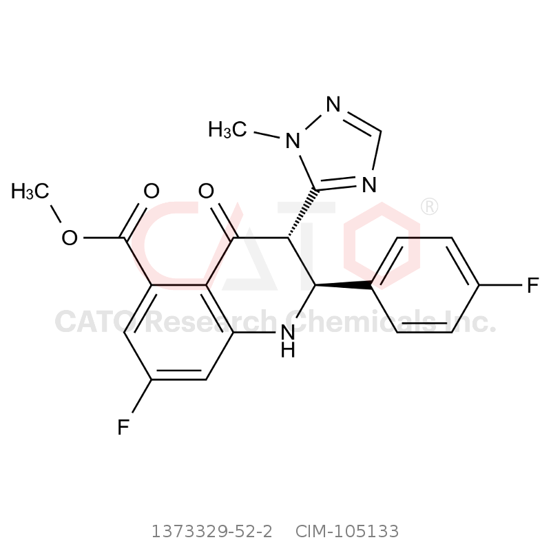 CAS No.:1373329-52-2,Methyl (2S,3S)-7-fluoro-2-(4-fluorophenyl)-3-(1-methyl-1H-1,2,4-triazol-5-yl)-4-oxo-1,2,3,4-tetrahydroquinoline-5-carboxylate