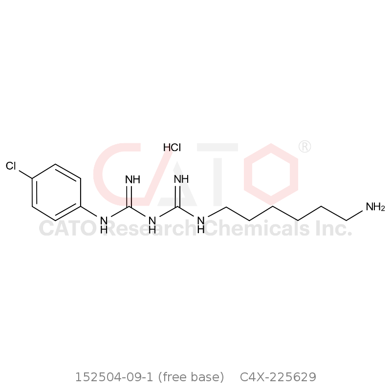 CAS No.:152504-09-1 (free base),Chlorhexidine Digluconate EP Impurity G HCl