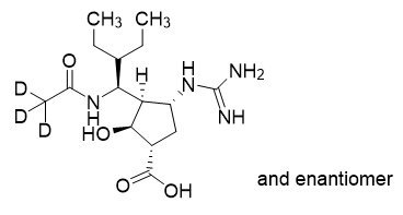 帕拉米韦-d3 Peramivir-d3 CAS 1246816-86-3 结构式 Chemical Structure