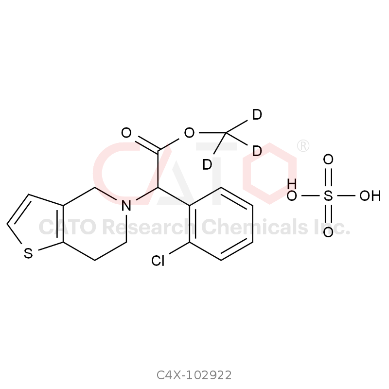 消旋-氯吡格雷-d3 硫酸盐