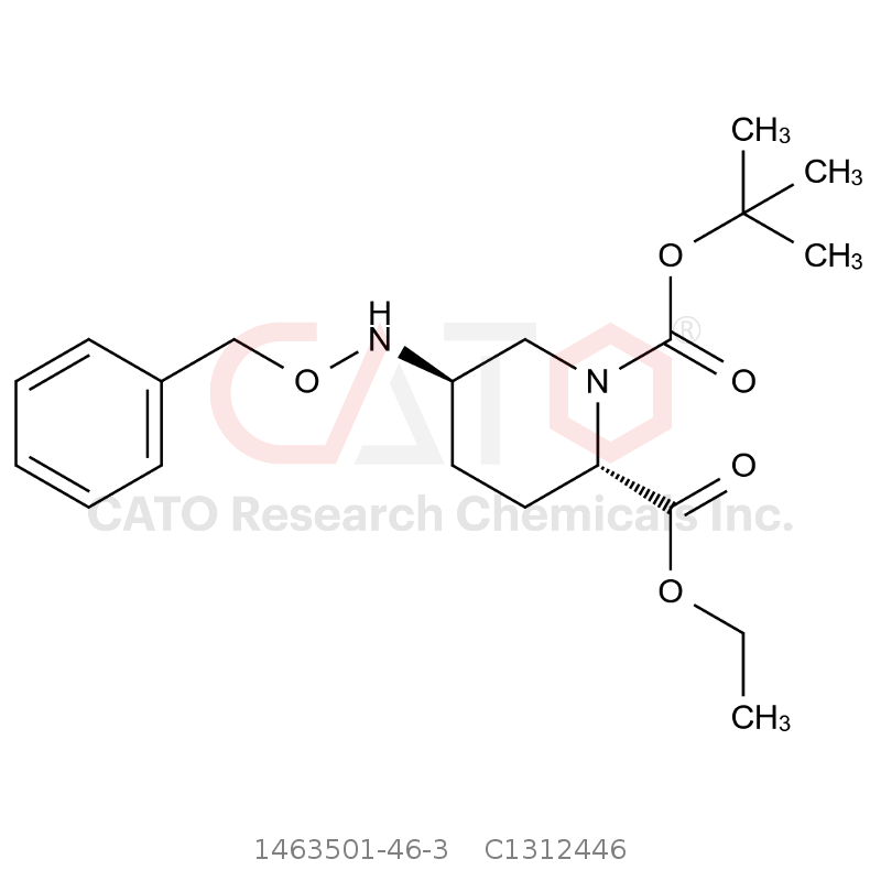 CAS No.:1463501-46-3,(2S,5R)-1-tert-Butyl 2-ethyl 5-((benzyloxy)amino)piperidine-1,2-dicarboxylate