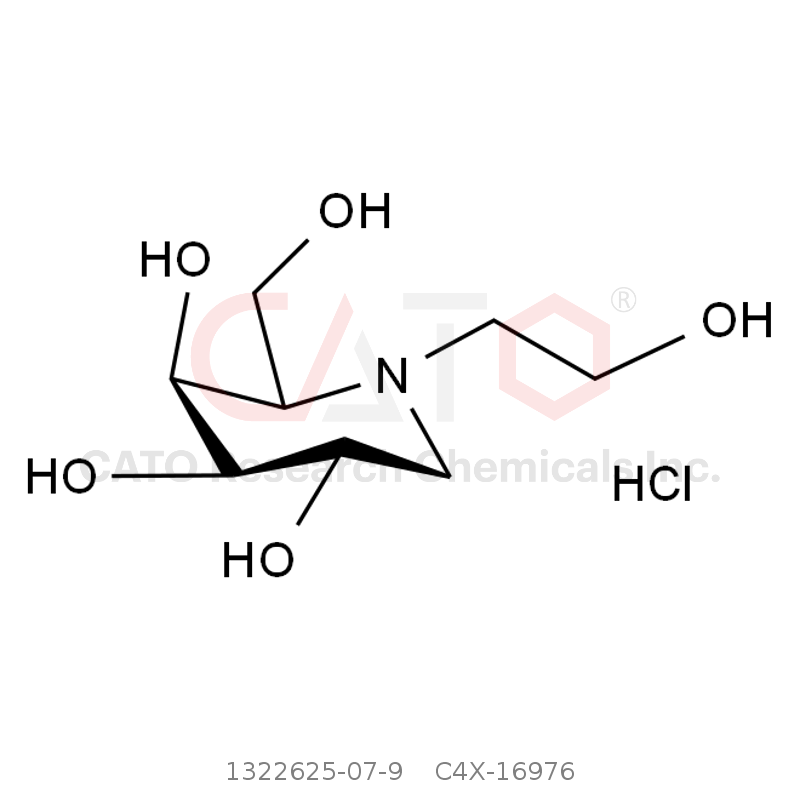 CAS No.:1322625-07-9,N-（2-羟乙基）-1-脱氧半乳糖代尻霉素盐酸盐