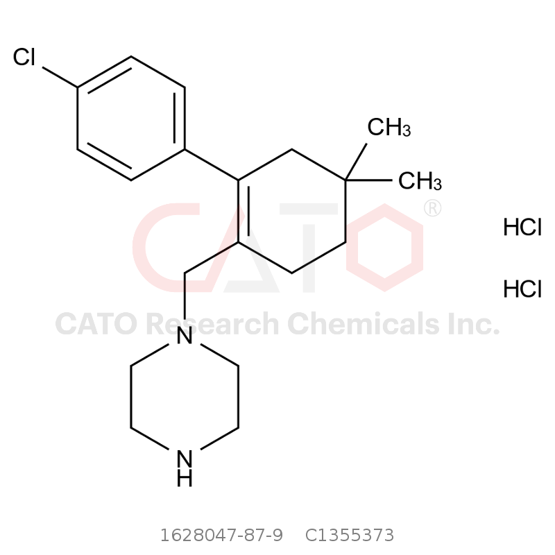 CAS No.:1628047-87-9,1-((4'-Chloro-5,5-dimethyl-3,4,5,6-tetrahydro-[1,1'-biphenyl]-2-yl)methyl)piperazine dihydrochloride