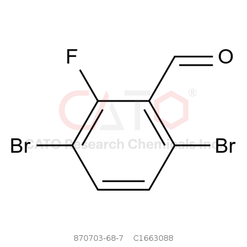 CAS No.:870703-68-7,3,6-二溴-2-氟苯甲醛